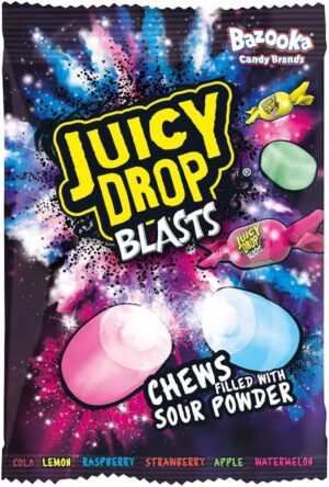 Bazooka Juicy Drop blasts 120g