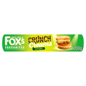 FOX FAVOURITES CRUNCH CREAMS GINGER 200 G