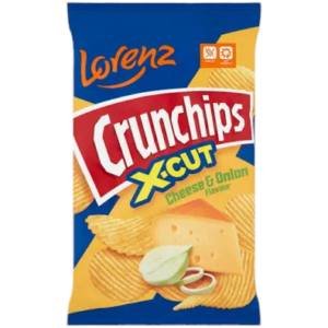 Lorenz crunchips X cut cheese &onion flavour 75 g