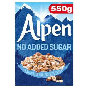 Alpen no added sugar naturally wholesome muesli 550 g