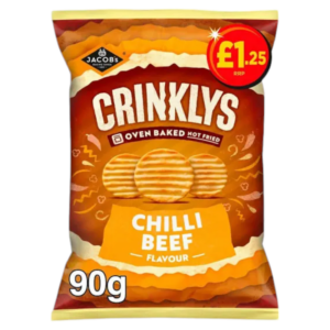 Crinklys chilli beef flavour 90 g