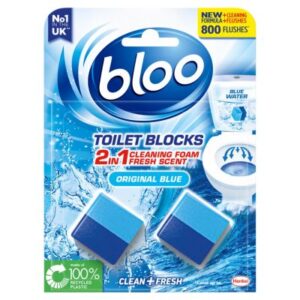 BLOO DUO CUBES IN CISTERN TOILET BLOCK ORIGINAL 2S