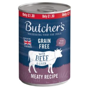 BUTCHERS BEEF & LVER PM1.30 400G