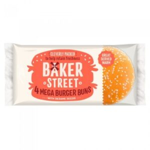 Baker Street 4 Mega Burger Buns