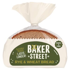 BAKER STREET SLICED RYE WHEAT BREAD 500G