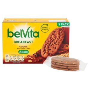 Belvita Breakfast Biscuits Cocoa with Choc Chips 5 Packs 225g