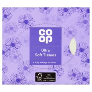 COOP COSMETIC TISSUE CUBE 3PLY 56s