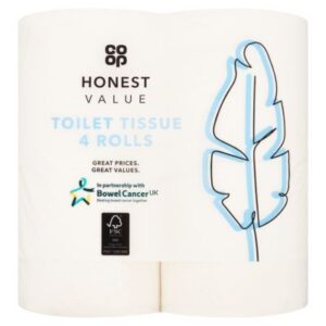 COOP HONEST VALUE TOILET ROLL 4 ROLL