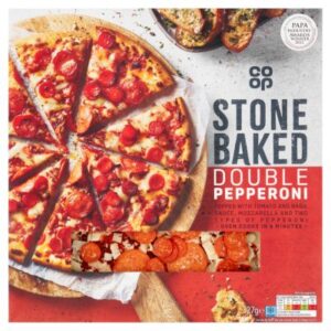 COOP STONEBAKED PEPPERONI PIZZA 327G