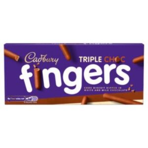 Cadbury Triple Choc Fingers Chocolate Biscuits 110g