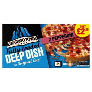 Chicago Town Fully Loaded Deep Dish Pepperoni Pizzas 2 x 155g (310g)