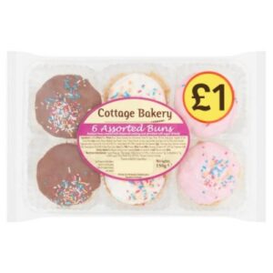 Cottage Bakery 6 Assorted Buns 150g