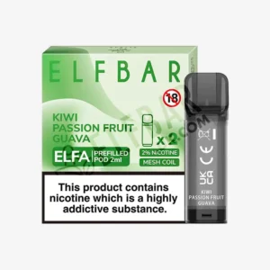 Elf Bar Kiwi Passion Fruit Guava Pre-filled Pod 2 Pack