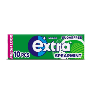 Extra Spearmint Chewing Gum Sugar Free 10 Pieces