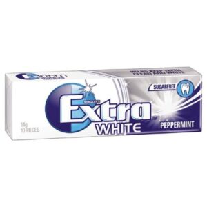 Extra White Chewing Gum Sugar Free 10 Pieces