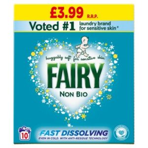 FAIRY NON BIO POWDER SENSITIVE SKIN 10W PM3.99