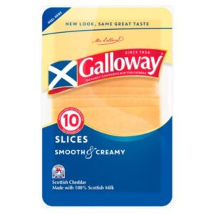 GALLOWAY MEDIUM SLICED COLOURED CHEDDAR 200G