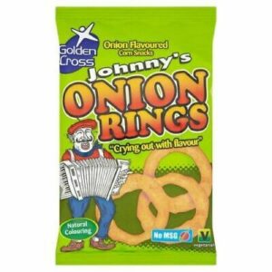 Golden Cross Johnny's Onion Rings Onion Flavoured Corn Snacks 22g