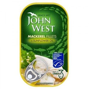 John West MSC Mackerel Fillets in Sunflower Oil 125g