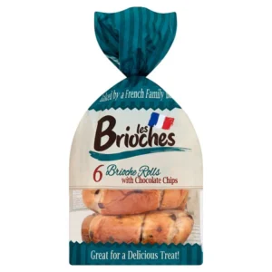 Les Brioches Brioche Rolls with Chocolate Chips 6 Pack