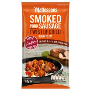 MATTESSONS CHILLI SMOKED PORK SAUSAGE 160G