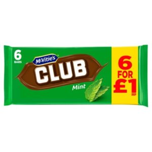 McVitie's Club Mint 6 x 22g