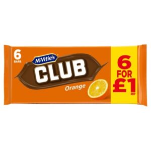 McVitie's Club Orange 6 x 22g