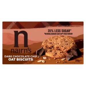 NAIRNS FREE FROM DARK CHOC CHIP OAT BISCUIT 200G