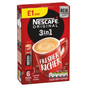 Nescafe Original 3 in 1 6 Sticks Instant Coffee 17g