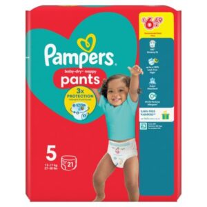 PAMPERS BABYDRY NAPPY PANTS S5 CARRY PK PM6.49/21S