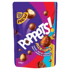 Poppets Mix-Ups Toffee Salted Caramel Malty Crunch & Chocolate 120g