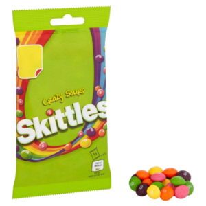 Skittles Crazy Sours Sweets Treat Bag 125g