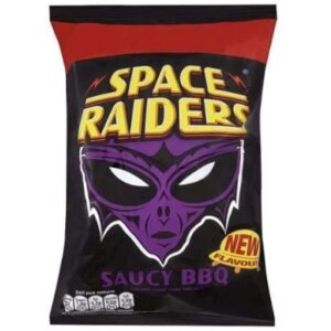 Space Raiders Saucy BBQ Flavour Cosmic Corn Snacks 25g