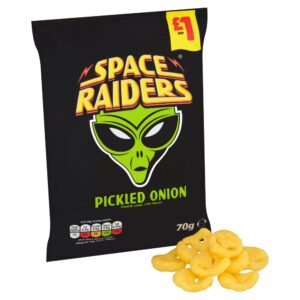 Space Raiders Pickled Onion Crisps 70g