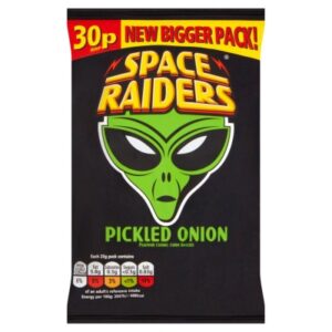 Space Raiders Pickled Onion Flavour Cosmic Corn Snacks 25g