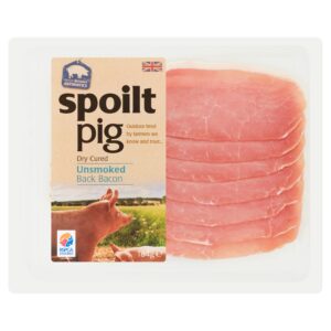 SPOILT PIG UNSMOKED BACK BACON 184G