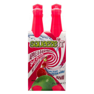 Squeeze It Apple & Raspberry 4 x 200ml