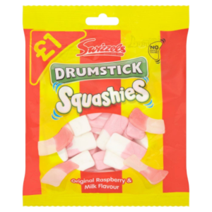 Swizzels Drumstick Squashies Original Raspberry and Milk 145g