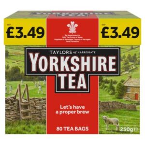 TAYLORS YORKSHIRE TEABAGS 80S PM3.49