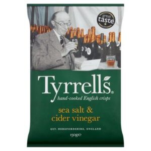 TYRRELLS CIDER VINEGAR POTATO CHIPS 150G