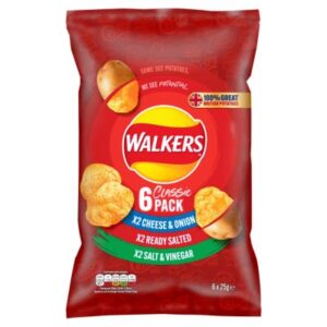 WALKERS CRISPS VARIETY 6 PACK x 25g