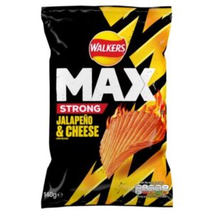 WALKERS MAX JALAPENO & CHEESE 140G