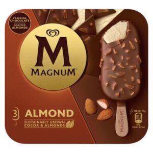 WALLS MAGNUM ALMOND 3PK x 100ml