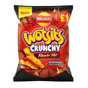 Walkers Wotsits Crunchy Flamin' Hot Snacks 60g