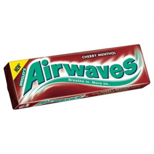 Wrigley's Airwaves Cherry Menthol Flavour Sugarfree Chewing Gum 10 Pieces 14g