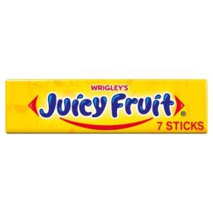 Wrigley's Juicy Fruit Chewing Gum 7 Sticks