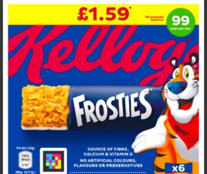 Kellogg's Frosties Cereal Bars 6 x 25g