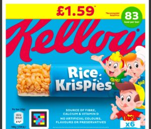 Kellogg’s Rice Krispies Cereal Bar 6 Pack