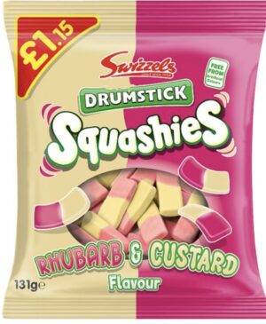 Swizzels Drumstick Squashies Rhubarb & Custard Flavour 145g