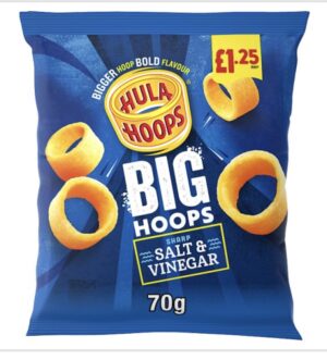 Hula Hoops Big Hoops Salt & Vinegar Crisps 70g